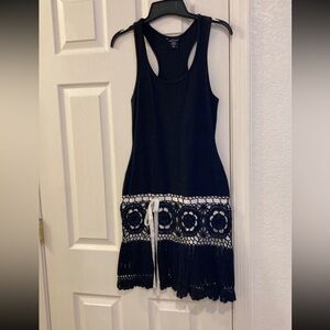 Moda International Black Ribbed Tank Top S closet